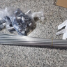 索尔诺（SuoErnuo）布衣柜储物简易衣柜钢架卧室衣柜收纳衣橱宿舍租房家用衣服挂衣柜 灰色条纹【长84宽46高173cm】 实拍图