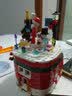 哲高积木音乐盒旋转装饰摆件男女孩圣诞新年生日礼物玩具八音盒 圣诞音乐盒（355颗粒带防尘罩） 实拍图