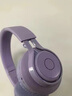 萌可儿无线蓝牙耳机头戴式女生小巧发光儿童护耳学生音乐运动耳麦 驼铃紫色（带听力保护）适合儿童 默认1 实拍图