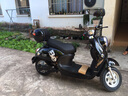 杰帆（JF）新龟王电动车踏板车电动摩托车小龟电摩双人踏板摩托车助力电瓶车 黑色 空车不含电池 实拍图