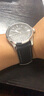 适用美.度舵手西铁.城光动能BM8475 精工表带男 户外运动硅胶橡胶手表带 防水防汗透气 黑色白线-银色扣 22mm 实拍图