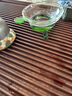 孟宽 茶漏过滤器分隔漏斗耐热玻璃茶滤网功夫茶具配件泡茶器 绿彩叶 实拍图
