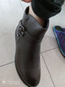 康奈女鞋子 冬季女士牛皮靴子女新款加绒保暖单靴休闲马丁靴短靴大码 咖色 40 实拍图