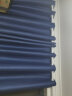 梦达莱全遮光窗帘罗马杆一整套窗帘成品免打孔安装卧室飘窗轻奢防风保暖 深蓝色（遮光99%） 适用宽2.1-2.6米【窗帘高2.2米】 实拍图