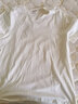 全棉时代春夏男士5A级抗菌短袖夏季休闲百搭内搭T恤 V白色 2XL (185) 实拍图