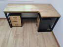 优品元素 实木电脑桌台式家用转角书桌卧室墙角拐角简易办公写字学习桌子 桌下抽屉矮柜：40*36*55cm 实木 实拍图