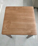 家逸实木凳子餐凳可叠放椅子软包方凳高凳板凳餐桌凳家用 柏林方凳樱桃木色 实拍图