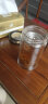 希诺双层玻璃杯 420ml 商务办公室泡茶杯男士水杯带盖带滤网带把手柄 实拍图