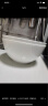 松发瓷器精品家用陶瓷碗盘碟餐具纯白暗纹系列组合碗盘 好韵8英寸碗 实拍图