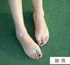 伦洛弗夏季薄款棉鱼嘴露脚趾两指隐形防滑硅胶船袜女短袜套 肤色5双装 实拍图