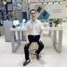 杉杉（FIRS） 短袖衬衫男 DP免烫商务休闲上班纯棉免烫白衬衣男 白暗纹短 39  实拍图