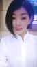 衫博白色衬衫女长袖春秋立领透气纯棉正装职业修身衬衣女上衣打底衫 2236白色 L (106-115斤) 实拍图