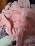 芬腾 珊瑚绒睡衣女冬季加厚法兰绒开衫加绒休闲秋冬款家居服套装 虾粉 L 实拍图