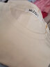 米子旗短袖t恤女凉感2025新款夏半袖体恤宽松版纯棉ins潮流小熊慵懒风 5143左袖小5250右下摆 杏色 S 80-100斤 实拍图