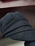 卡蒙（Kenmont）加绒毛线帽子女秋冬季韩版后托堆堆帽百搭英伦针织帽2618 黑色2771（纯色款） 可调节57cm 实拍图