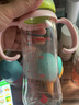 贝亲（Pigeon）宽口径玻璃奶瓶 新生儿自然实感硅橡胶护层彩绘奶瓶 240ml L奶嘴6-9月 实拍图