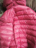雅鹿轻薄羽绒服女短款连帽秋冬新款90绒轻便外套ap 浅紫色 175/XXL 实拍图