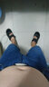 李斯傅 胖子弹性牛仔短裤 男五分裤夏季薄款休闲宽松中裤大码加肥加大肥佬马裤大裤衩200斤 深蓝色 44码(腰围3尺4) 实拍图