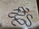 304不锈钢钩子S型钩 厨房浴室多用挂勾 五金勾 衣帽钩金属铁丝钩 M4【5个】 实拍图