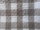 Amscan日式全棉纱布毛巾被 三层水洗纱布航空毯夏凉空调薄被午睡办公毯 浅灰巧格 150x200cm 实拍图
