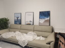 好久不见客厅装饰画现代简约沙发背景墙挂画大海风景三联壁画 晒单实拍图