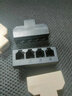 安普康（AMPCOM）电话分线器 RJ11水晶头电话线一分四延长分支器 固话座机1分4转换对接直通头 黑1个 AMCAT3414BK 实拍图