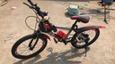 XBEIER变速山地车自行车儿童山地车赛车男女式中小学生单车碟刹山地车 减震碟刹变速黑红 20寸适合身高130-150厘米 实拍图