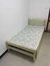 彤新雅（Tongxinya）【现货闪发】床 实木床双人床单人床经济出租房北欧软包靠背 浅灰色软靠床+床垫+双抽 宽1米*长2米 实拍图