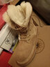 AU&MU澳洲冬季女靴皮毛一体雪地靴女士羊毛保暖马丁靴防滑加绒大码棉鞋 栗色 【羊皮毛一体】7720 39 实拍图
