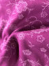 恒源祥中老年秋衣秋裤女士纯棉中高领棉毛衫时尚印花保暖内衣 紫色 M 实拍图