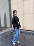 迪伽达 纯色衬衫男士外套春季新款工装宽松休闲长袖文艺衬衣男 WJS-C4505黑色 XL 实拍图