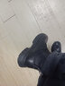 海澜之家（HLA）男鞋2025春季新款马丁靴高帮皮鞋英伦工装靴男士时尚短靴休闲百搭 0562黑色 40 实拍图