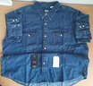 Levi's李维斯男士经典宽松蓝色牛仔衬衫时尚简约美式水洗情侣外套 中蓝色 XL 实拍图