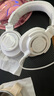 铁三角（Audio-technica）ATH-M20X/M30X/M40X/M50X/M60X/M70X头戴式专业耳机 全封闭监听 高解析力 高音质录音监听皮质头梁 M50X WH 白色+耳机支架 实拍图