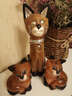 泰域 泰国招财小猫客厅装饰桌面摆件 泰式狸猫艺术品居家装饰品 木质雕刻东南亚摆件手工艺品 中号  高30厘米 实拍图