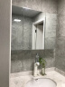 乾箭（QIANJIAN） 圆角弧度烤漆镜柜浴室柜组合简约卫生间镜子带置物架柜挂墙式 90厘米不带灯 实拍图