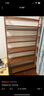 竹艺佳（ZHUYIJIA） 书架学生书架简易书柜置物架竹收纳架储物架简约落地层架收纳架 茶色五层90 实拍图