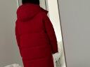 波司登反季时尚运动女中长款羽绒服可脱卸帽冬季百搭宽松外套B00143064E 实拍图