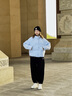 真维斯女装外套2025冬季新款时尚韩版立领上衣女厚款宽松棉服百搭衣LE 冰蓝8650 L 165/88A 实拍图