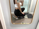 Mirza Mirror加绒鲨鱼皮打底裤外穿女秋季高腰收腹弹力紧身秋冬黑色芭比瑜伽裤 黑色-春秋款 XL 130-150斤 实拍图