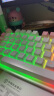 银雕(YINDIAO) K500键盘彩包升级版 机械手感 游戏背光电竞办公 USB外接键盘 全尺寸 白粉双拼混光有线键盘 实拍图
