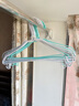 晟旎尚品衣架浸塑晾衣架衣挂撑子无痕防滑带挂钩（灰白浅蓝浅绿颜色随机） 【体验装】10支装 实拍图