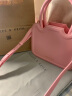 CHARLES&KEITH小方Perline饼干包手提包单肩包包女包生日520礼物CK2-30781598 CK2-30781598-1粉红色Pink S 实拍图