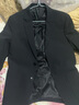 罗蒙（ROMON）西服男士四季休闲小西装商务单西上衣职业正装外套2322黑色M 实拍图