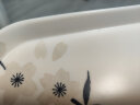 希尔（SHALL） 欧式长方形加厚密胺托盘 酒店家用塑料茶盘餐盘水果盘 冬日雪樱中号15英寸 实拍图