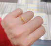 中国黄金（CHINA GOLD）时来运转黄金戒指女999足金猫眼珠转运珠指环情人生日礼物送女友 时来运转戒指 约2.7g 晒单实拍图