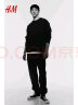 H&M男装卫衣春季柔软质感打底休闲简约圆领套头衫1116080 黑色 180/116 晒单实拍图