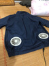 鸿赫空调服男装制冷带风扇的衣服夏季户外防暑充电工作服劳保工人工地 20万【可做充电宝】2风扇藏青1件 L /170 实拍图