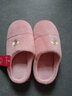 惠夫人秋冬季棉拖鞋女家用冬季室内防滑家居情侣可爱毛绒男月子鞋冬天 秋风 皮红 36-37 (适合35-36码穿) 实拍图