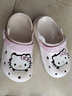 Hello Kitty童鞋女童宝宝拖鞋夏季轻便透气花园鞋儿童洞洞鞋5902米色28 实拍图